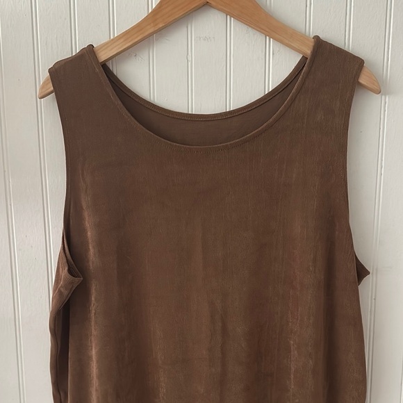 Like New! Chico’s Brown Stretchy Sleeveless Top sz XXL - Picture 4 of 7
